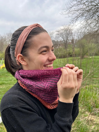 Strike That Reverse It Cowl Pattern by Lindsay English