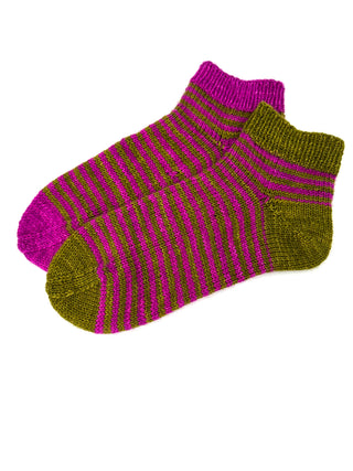 Stripey Swap Socks Pattern by Lindsay English