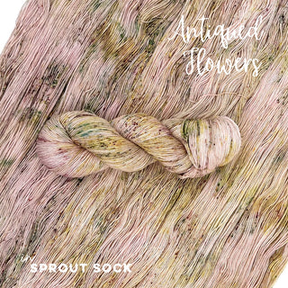 Antiqued Flowers (b) | Sprout Sock