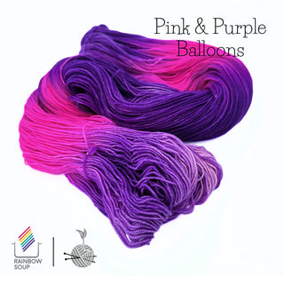 Pink & Purple Balloons | Sprout Worsted