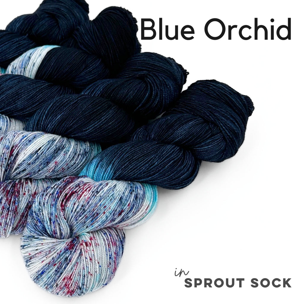 Blue Orchid | Sprout Sock – Fiber Seed Yarn Co.