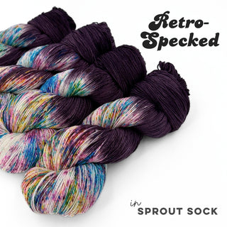Retro-Specked | Sprout Sock