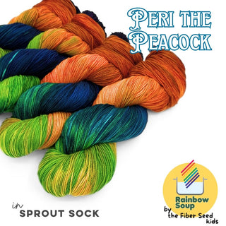 Peri the Peacock  | Sprout Sock