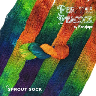 Peri the Peacock  | Sprout Sock