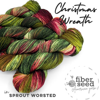 Christmas Wreath | Sprout Worsted