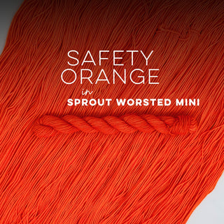 Safety Orange | Sprout Worsted Mini