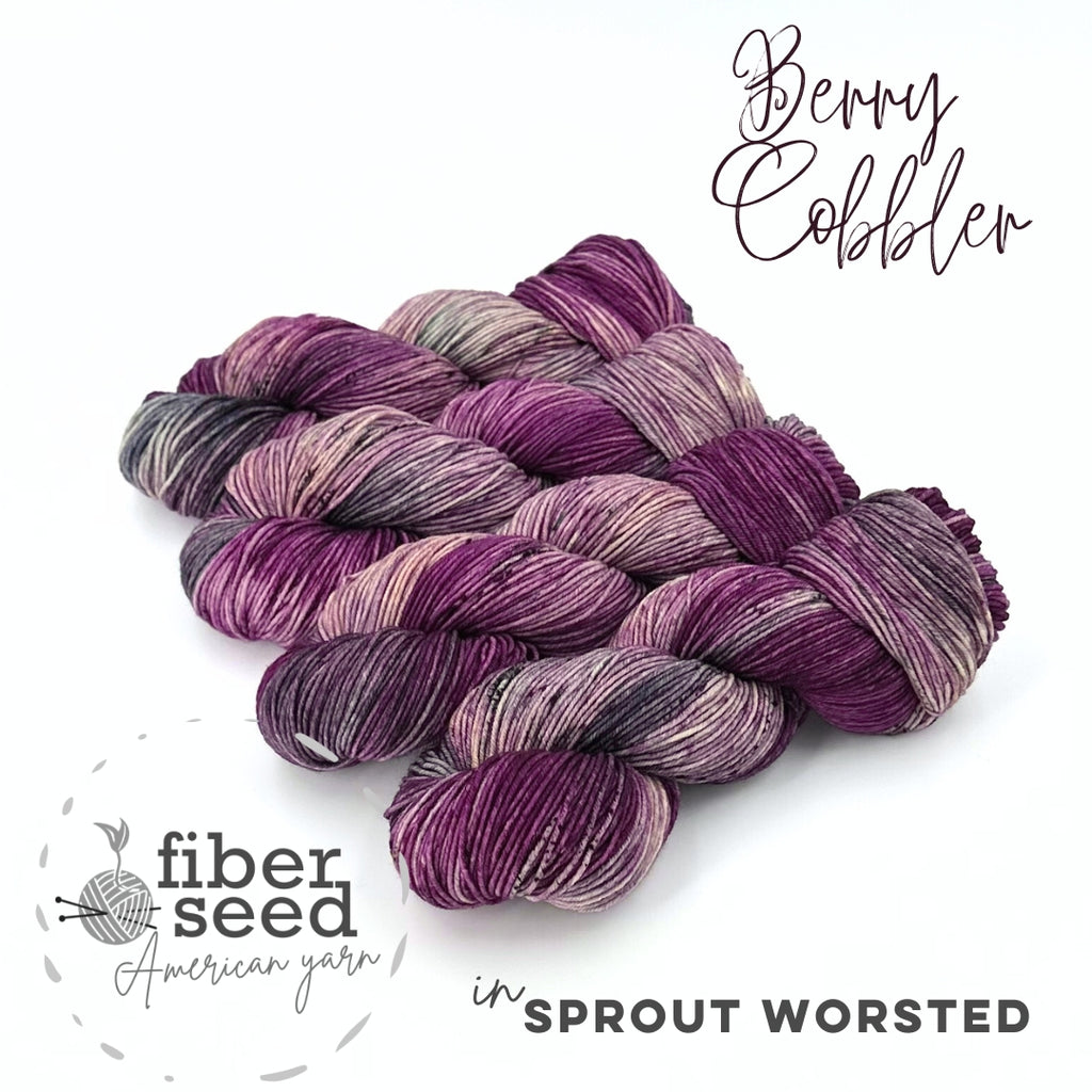 Berry Cobbler | Sprout Worsted – Fiber Seed Yarn Co.