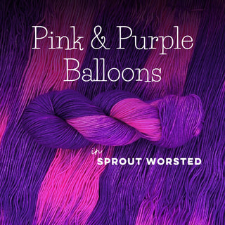 Pink & Purple Balloons | Sprout Worsted