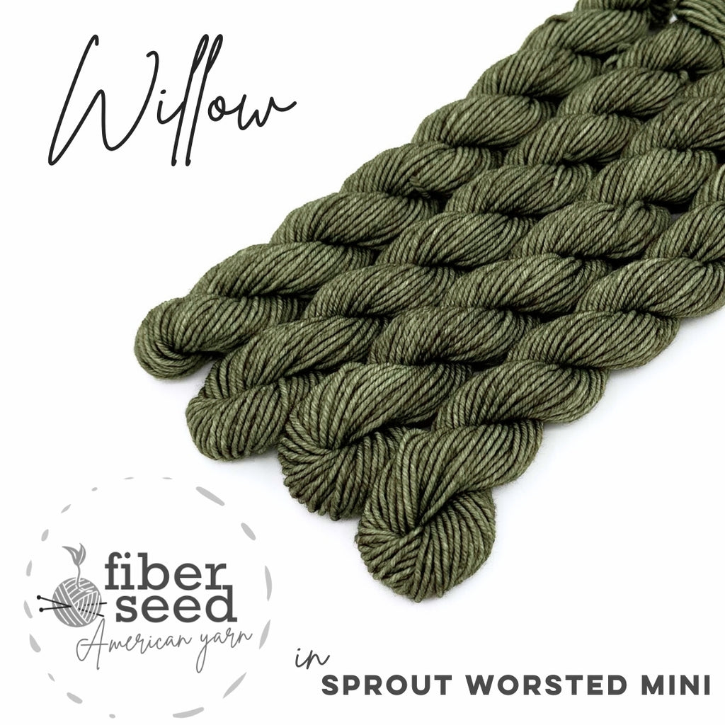Willow | Sprout Worsted Mini – Fiber Seed Yarn Co.