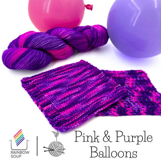 Pink & Purple Balloons | Sprout Worsted